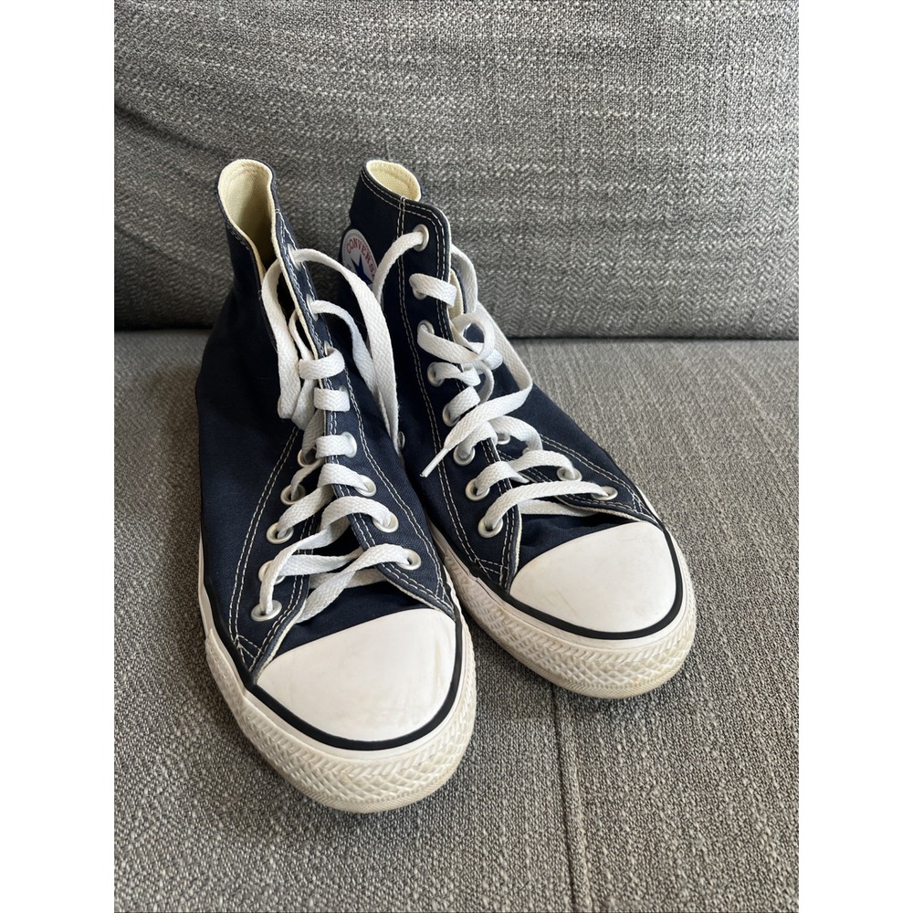 Converse Chuck Taylor All Star High Top Sneakers Navy US M9 W7 Preowned